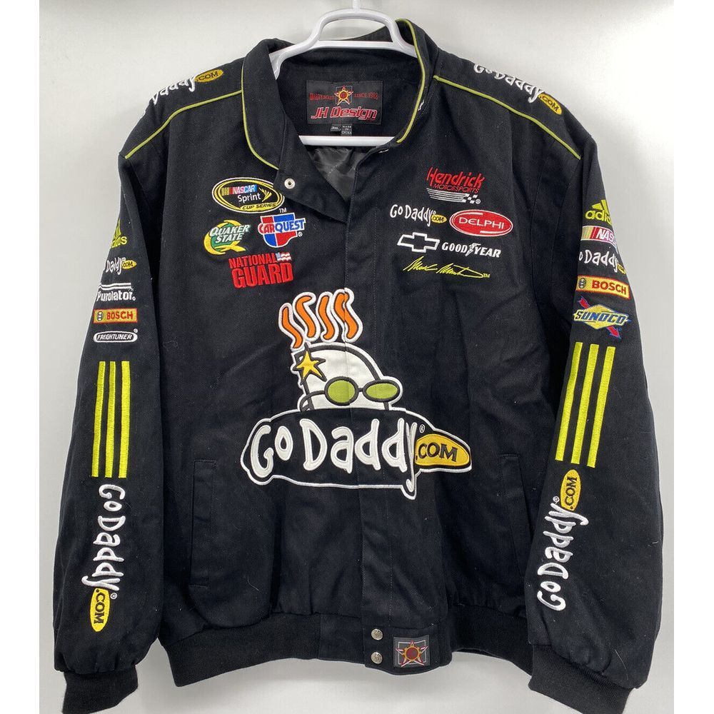 JH Design NASCAR‎ Mark Martin Racing Jacket 3XL GoDaddy Adidas
